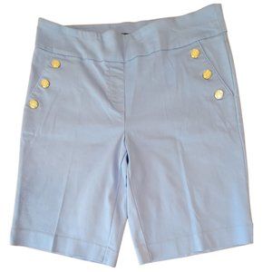 Counterparts- Baby Blue Skimmer Shorts w/ Gold Buttons, SZ: 12P, EXCELLENT Shape